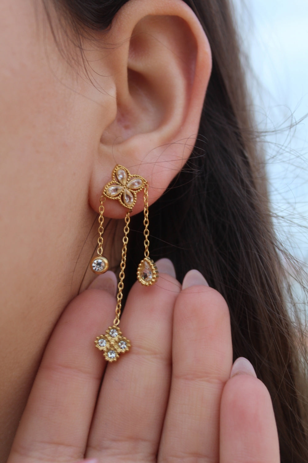 Brincos Brilho Elegância Versalhes